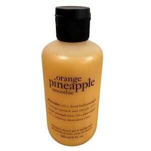 Philosophy Orange Pineapple Smoothie Shampoo Shower Gel Bubble Bath 6 Oz Bottle